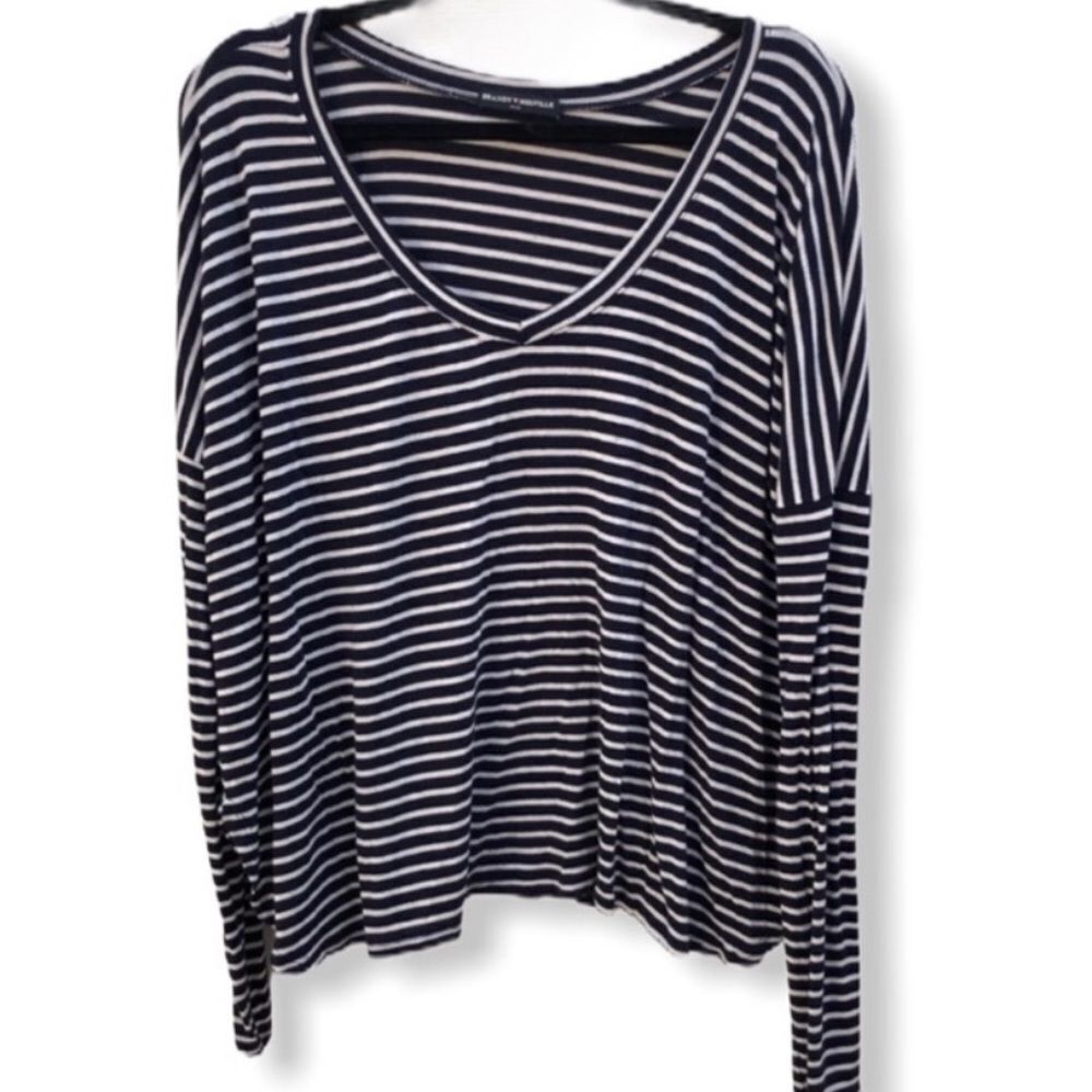 Brandy Melville‎ Navy Striped Shirt